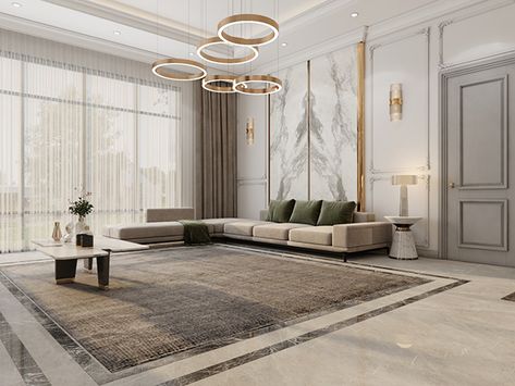 Majlis Design, 3d Living Room, Design Textile, Room Interior Design, New Classic, Ceiling Design, Luxury Living Room, Interior Design Projects, Interior Architecture Design