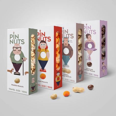 Biscuit Package Design, Nuts Package Design, Nuts Packaging Design Creative, Nuts Packaging Ideas, Baby Packaging Design, Nuts Packaging Design, Snack Box Packaging, Peanut Snacks, Nuts Packaging