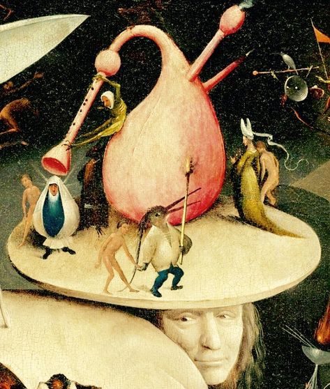 Jeronimus Bosch, Hieronymus Bosch Paintings, 16th Century Paintings, Hieronymous Bosch, The Garden Of Earthly Delights, Medieval Artwork, Hybrid Art, Medieval Paintings, Earthly Delights