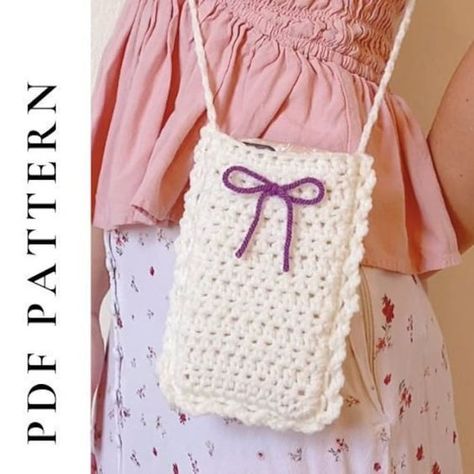 Free Crochet Patterns Iphone Crochet Case Pattern, Crochet Bag For Phone, Crochet Cellphone Bag, Phone Crochet Bag, Crochet Phone Bag Free Pattern, Crochet Case Pattern, Crochet Phone Pouch, Crochet Phone Bag, Phone Bag Crochet