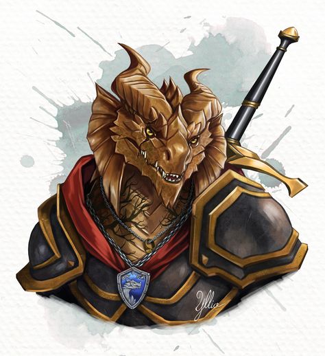 Golden Dragonborn, Brass Dragonborn, Bronze Dragonborn, Gold Dragonborn, Dragonborn Character Design, Dnd Paladin, Dnd Dragonborn, Dnd Npc, Dungeons And Dragons Classes