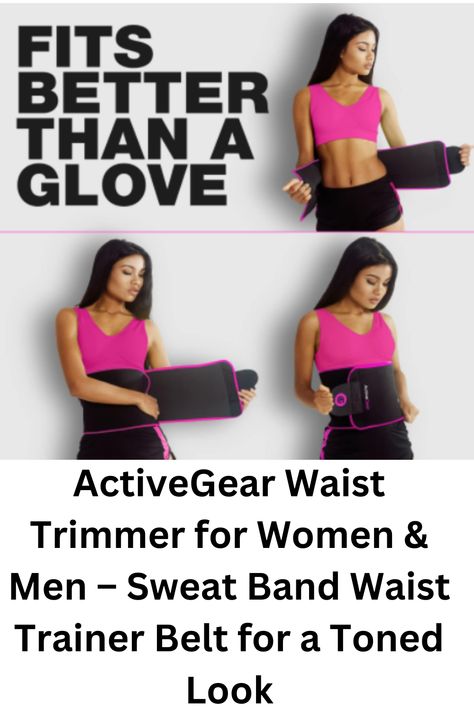 ActiveGear Waist Trimmer for Women & Men – Sweat Band Waist Trainer Belt for a Toned Look Waist Trainer Belt, Wellness Board, Sweat Band, Waist Trimmer, Belt For Men, Food Board, Good Health Tips, Family Health, Living Tips