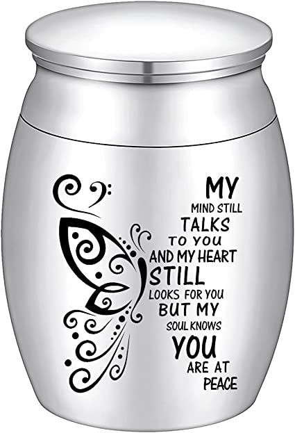 1.57 Inches Small Keepsake Urn for Human Ashes Butterfly Mini Urn Stainless Steel Ashes Holder Small Ash Urn Diy Urns For Ashes, Urns For Ashes Display At Home, Urns For Ashes Unique, Small Urns For Ashes, Urn Bracelet, Dog Urns, Urns For Ashes, Urn For Ashes, Small Urns