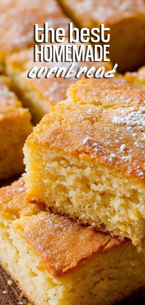 Corn Bread With Corn Added, Cornbread Made With Mayonnaise, Corn Bread Made With Condensed Milk, Sheet Pan Cornbread, Best Cornbread Recipe Moist, Pineapple Cornbread, Amish Cornbread, Cornbread Ideas, Moist Cornbread Recipe