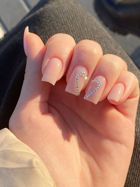 French Tips Long, Nails With Rhinestones, Quartz Nails, Wow Nails, Spring Acrylic Nails, Simple Gel Nails, Girly Acrylic Nails, Nails Only, Gem Nails