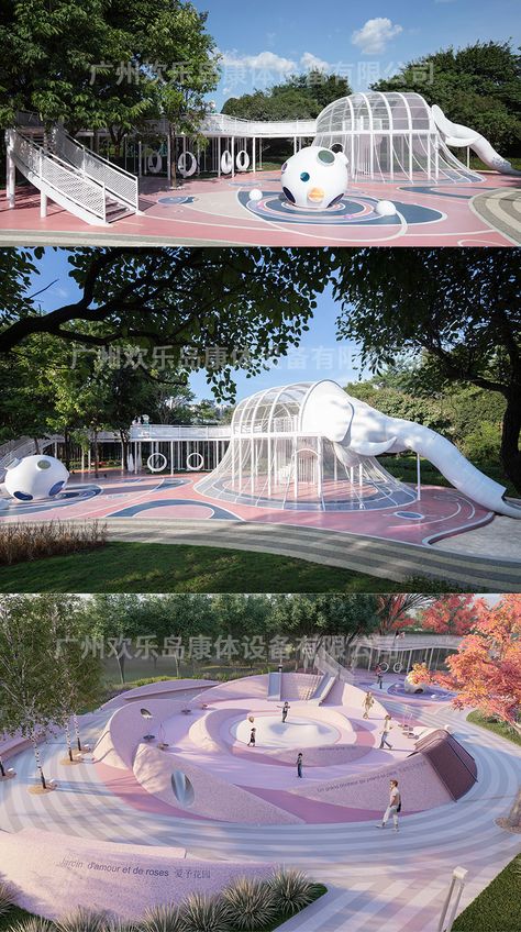 Urban Playground Design, Playground Plan Architecture, Slide Architecture, Organic Playground, Kids Playground Design, Playground Design Plan, Playground Plan, Kids Playground Ideas, School Playground Design