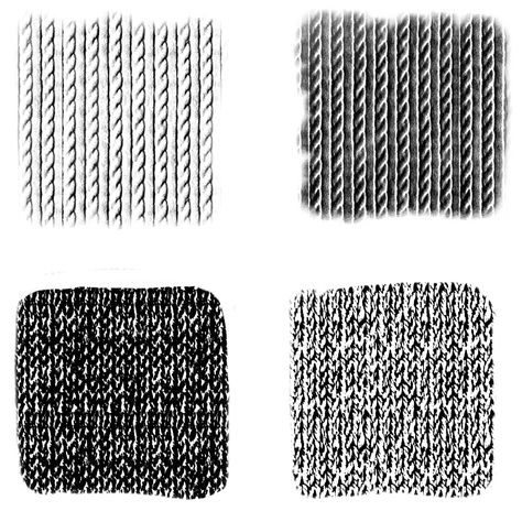 Procreate Fabric Brushes:  22 Knitting seamless texture pattern brushes Knitted Texture Drawing, Fabric Texture Drawing Pencil, Wool Texture Drawing, Fabric Texture Sketch, How To Draw Knitted Texture, Fabric Texture Drawing, Wool Illustration, Mushroom Oasis, Website Presentation