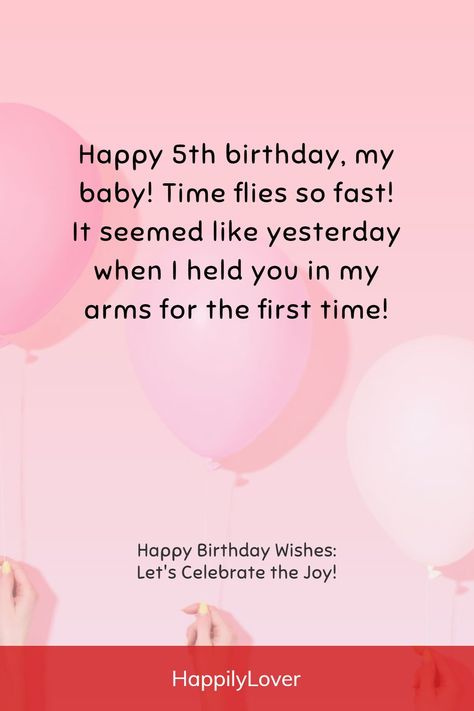 Here is the ultimate collection of the happiest, funniest, and most fantastic birthday wishes that will make 5th birthday the best one yet. Turning 5 is a milestone like no other, marking a solid half-decade of laughter, adventures, and the boundless curiosity that only a 5-year-old can possess. It’s a day to celebrate the incredible journey of growth and discovery your child has been on since those first baby steps. Birthday Wishes For Kids, Birthday Captions Instagram, Birthday Words, Sweet Love Text, Happy 5th Birthday, Message For Girlfriend, Birthday Week, Birthday Card Sayings, Outing Quotes