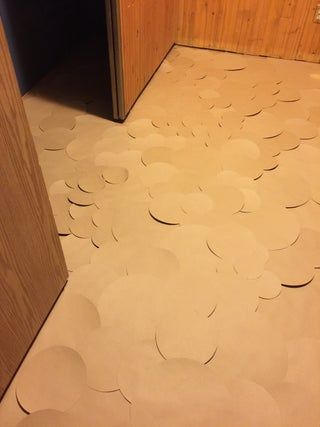 Inexpensive Flooring Ideas, Floor Paint Design, Kitchen Painting Art, Paper Flooring, Paper Bag Flooring, Paintings Wall Decor, Inexpensive Flooring, Nature Paint, Floor Makeover