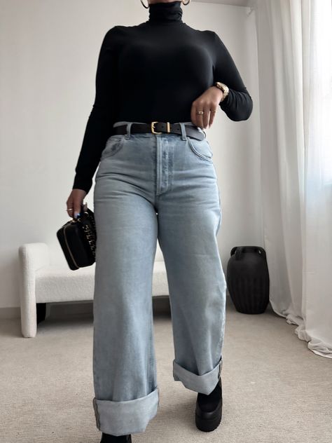 Shop Turtleneck Thong Bodysuit and other curated products on LTK, the easiest way to shop everything from your favorite creators. Turtleneck Outfit Casual, Black Turtleneck Outfit, Turtleneck Outfits, Turtleneck Outfit, Long Torso, Black Turtleneck, Work Outfits Women, Outfits Women, 50 Fashion