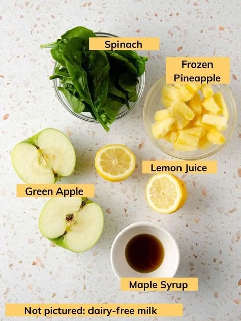 Green Apple Recipes, Green Apple Smoothie, Apple Smoothie Recipes, Green Smoothie Girl, The Perfect Smoothie, Mango Pineapple Smoothie, Apple Smoothie, Juice Smoothies Recipes, Perfect Smoothie