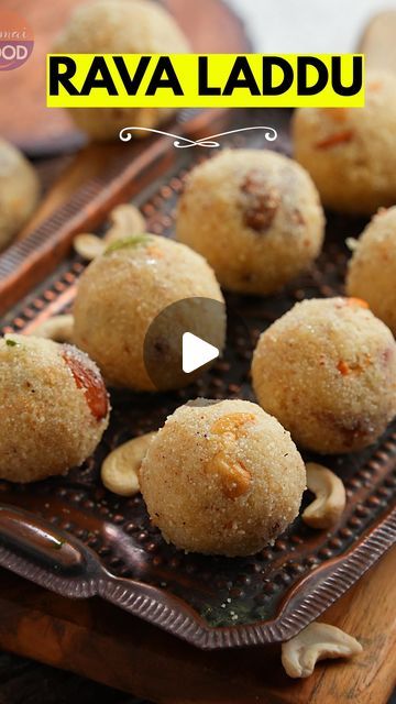 Vismai Food on Instagram: "Best Rava Laddu  HellO Foodies!!! Today i am sharing one of the super hit recipes Rava Laddu on vismai food youtube channel. Our simple Rava Laddu recipe is a super hit recipe viewed by Croes and liked in lakhs. Do try our best Rava Laddu recipe and share your feedback,  Ingredients  1 cup Rava (semolina) 1/2 cup Fresh Coconut gratings 1/4 cup Ghee 1/4 cup XCashews 2 tbsp Raisins 3/4 cup Sugar 100 ml Water 1/4 tsp Cardamom powder  #ravaladdu # ravvaladdu #perfectravaladdu #laddu #laddurecipes #diwalisweets #sweets #vismaifoodsweets #sweet #vismaifoodravaladdu #ravaladduintelugu #semolina #semolinaladdu #laddurecipe" Rava Ladoo Recipe, Rava Recipes, Rava Laddu Recipe, Rava Laddu, Rava Ladoo, Laddu Recipe, Diwali Sweets, Fresh Coconut, New Gold Jewellery Designs