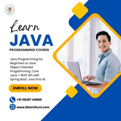 Learn Java Programming course | java course | course | devloper | bbsmit | a2g Computer Expert, Java Programming Tutorials, Learn Java, Python Developer, Python Course, Java Tutorial, Java Programming Language, Learn Skills, Learn Computer Science