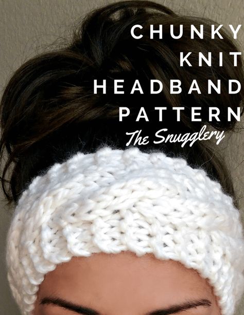 Chunky Knit Headband, Knitted Headbands, Knit Headbands, Bandeau Au Crochet, Cable Knit Headband, Knit Headband Pattern, Knitted Headband, Cable Knitting, Knitting Hats