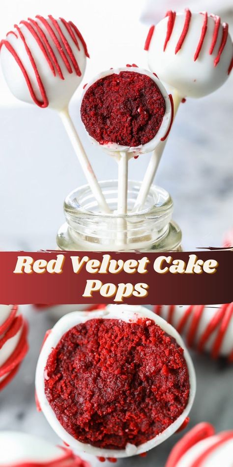 Red Velvet Cakesicles, How To Make Red Velvet Cake Pops, Dessert Recipes Cake Pops, Red Velvet Cake Pops Cream Cheese, Cake Pops Cream Cheese, Red Velvet Birthday Cake Decoration, Red Velvet Cake Design Birthdays, Anniversary Recipes, Cake Pops Red Velvet