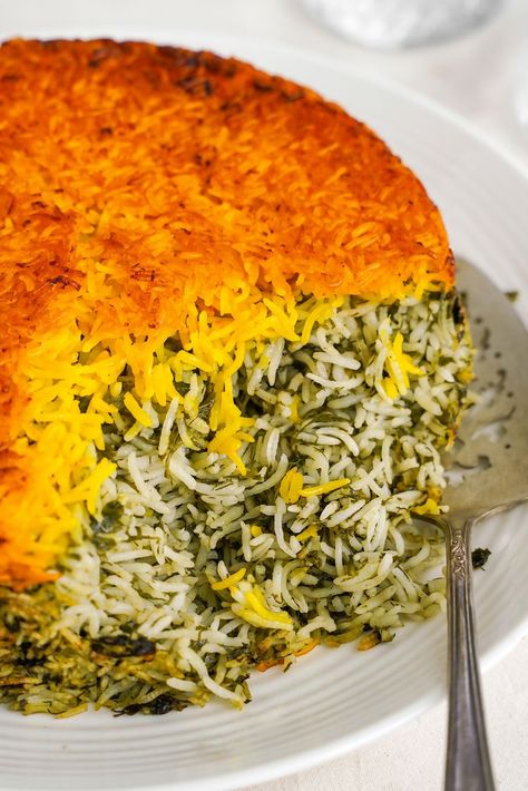 Iranian Rice, Sabzi Polo, Herb Rice, Herbed Rice, Persian Rice, Persian New Year, Persian Recipes, Saffron Rice, Persian Cuisine