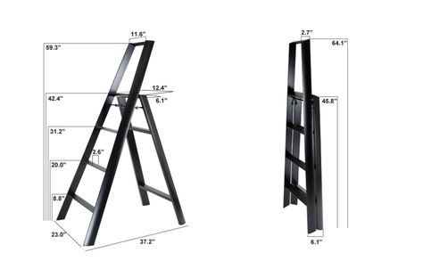 Step Ladders, Steel Fabrication, Step Ladder, Home Improvement, Tools, Quick Saves, White, Black