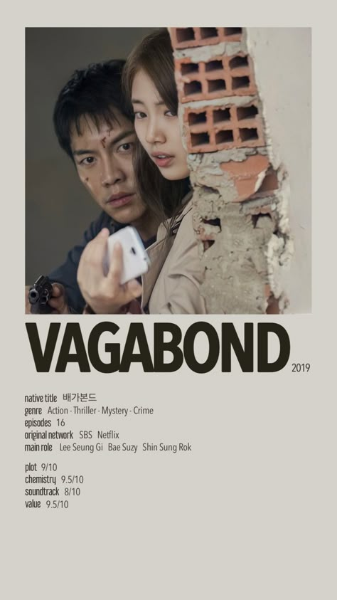 Vagabond Kdrama Poster, Vagabond Poster, Popular Kdrama, Poster Polaroid, Korean Series, Korean Drama Series, Film Posters Minimalist, Movies Quotes Scene, Korean Drama Tv