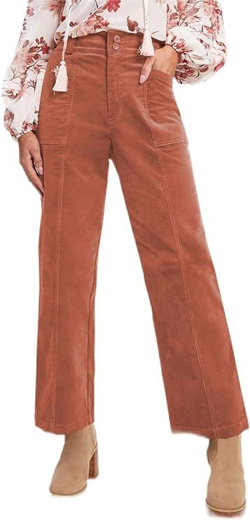 Acelitt Women Casual Fall Straight Leg Elastic Waist Corduroy Pants with Pockets, S-XXL Corduroy Pants Women, Pants With Pockets, Womens Casual, Outfit Inspo Fall, Tops Fall, Winter Casual, Amazon Women, Corduroy Pants, Fall Trends