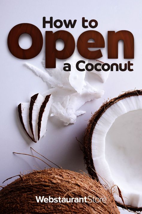 How to Open a Coconut Opening A Coconut, Open A Coconut, Fresh Coconut, The Oven, Oven, Coconut, Learn More, Fruit, Canning