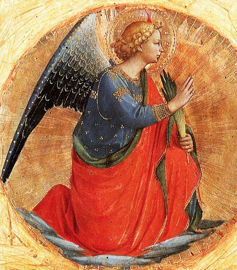 Angel Gabriel by Fra Angelico, 1437. Medieval Angel, Angel Sculpture Art, Fra Angelico, Angel Artwork, Angel Drawing, San Gabriel, Angel Painting, Angel Christmas, Mystical Art