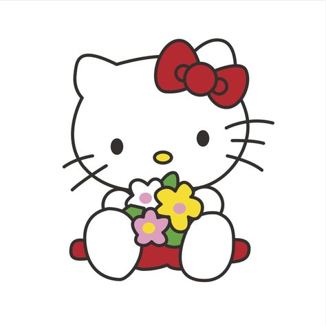 Hello Kitty Sitting, Hello Kitty Baby, Cute Pose, Beach Icon, Hello Kitty Aesthetic, Hello Kitty Pictures, Hello Kitty Wallpaper, Cute Poses, Art Wallpaper