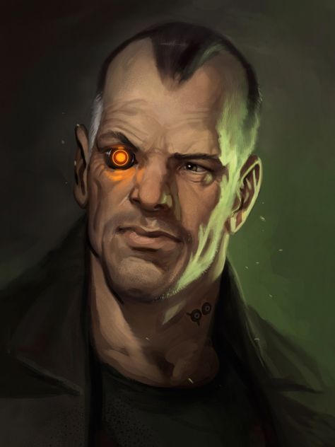 Cyberpunk Cyberpunk, A Man, Art