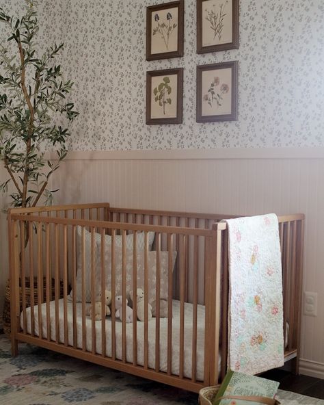 Cottagecore Nursery, Wood Crib, Crib Nursery, Dresser Sets, Convertible Crib, Soft Close Drawers, Baby Furniture, Wood Construction, Brown Wood