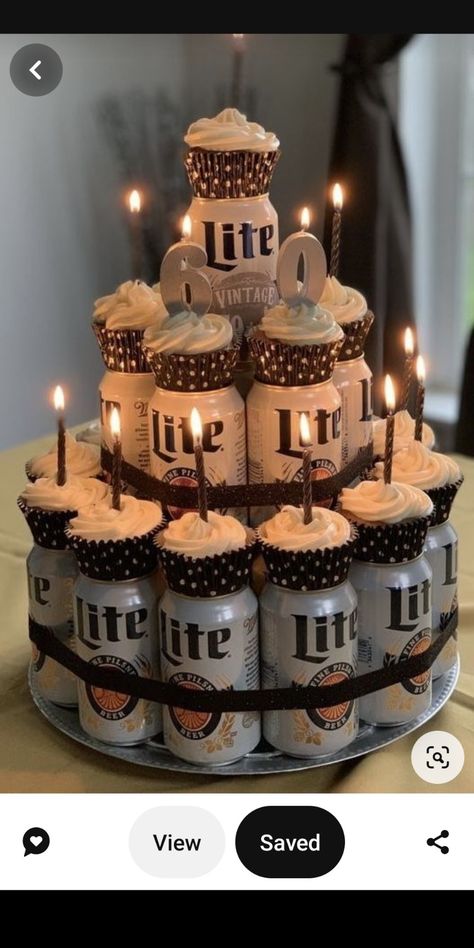 Budweiser Birthday Party Decorations, Beer Cake For Women, Liquor Bottle Cake Ideas, Mini Bottle Cake, Beer Bucket Cake, Liquor Bottle Cake, Beer Bottle Cake, 30th Birthday Cakes For Men, Jack Daniels Birthday