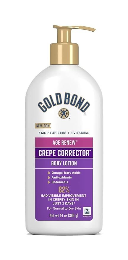 Amazon.com: Gold Bond Age Renew Crepe Corrector Body Lotion, Replenishing & Smoothing Formula, 14 oz. : Beauty & Personal Care Purple Shampoo And Conditioner, Shampoo And Conditioner Set, Skin Care Lotions, Coconut Oil Pulling, Crepey Skin, Gold Bond, Face Lotion, Skin Care Moisturizer, Buy Gold