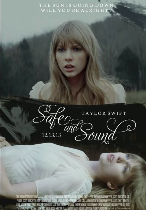 Safe and sound taylor daft from the hunger games soundtrack Safe And Sound Hunger Games, The Hunger Games Movie Poster, Taylor Swift The Hunger Games, Hunger Games Prints, The Hunger Games Posters, Hunger Games Aesthetic Poster, Hunger Games Poster Aesthetic, Taylor Swift Hunger Games, Hunger Games Taylor Swift