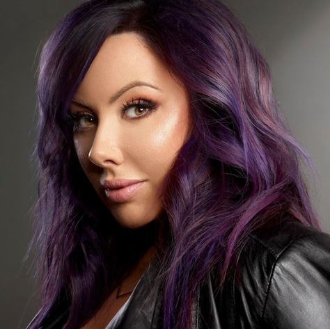 Marlena Stell from Make Up Geek  dark smoky purple hair Smoky Purple Hair, Marlena Stell, Makeup Geek, Hair Colour, Purple Hair, Geek Stuff, Hair Color, Make Up, Hairstyles