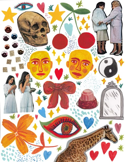 Collage Png Aesthetic, Collage Kit Aesthetic, Digital Collage Art, Collage Elements, Collage Art Projects, Magazine Collage, Arte Van Gogh, Collage Kit, Makeup Eyes