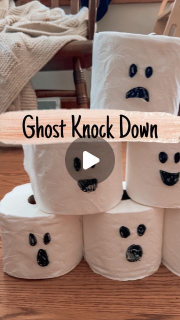 Brittany | Kids/Toddler/Baby Activities on Instagram: "Looking for a simple Halloween game? We’ve got you covered! 

Grab a ball and some toilet paper rolls and play “ghost knock down!” 

We played that you get 2 turns with the ball to try to knock down all of the ghosts. 

#kidsactivities #kidsactivity #toddleractivities #toddleractivity #halloweengames #halloweenactivities #halloweenactivitiesforkids" Halloween Games For Toddlers, Toilet Paper Games, Halloween Toilet Paper, Kids Toilet, Ghost Games, Baby Activities, Toilet Paper Rolls, Halloween Activities For Kids, Games For Toddlers