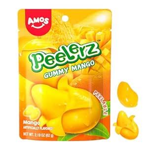 Peelable Gummies, Mango Candy, Gummy Sweets, Asian Candy, Exotic Food, Sour Candy, Gluten Free Snacks, Bag Pack, Birthday Food