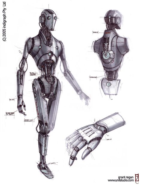 Star Wars - Protocol Droid Star Wars Droid Design, Star Wars Droids Concept, Star Wars Robots, Star Wars Robot Concept Art, Droids Star Wars Concept, Protocol Droid Concept Art, Star Wars Cybernetics, Droid Concept Art, Star Wars Droids Concept Art