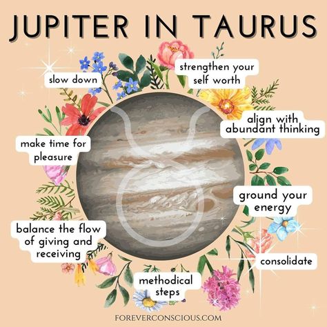 Jupiter In Taurus, Taurus Astrology, Astrology Planets, Make Time, Slow Down, Astrology, Planets