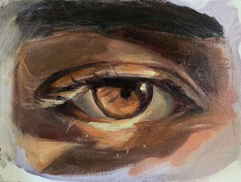 Eye Study, Canvas Painting For Beginners, Piskel Art, Canvas For Beginners, Painting For Beginners, Crafts Easy, Eye Painting, Arte Inspo, Arte Sketchbook