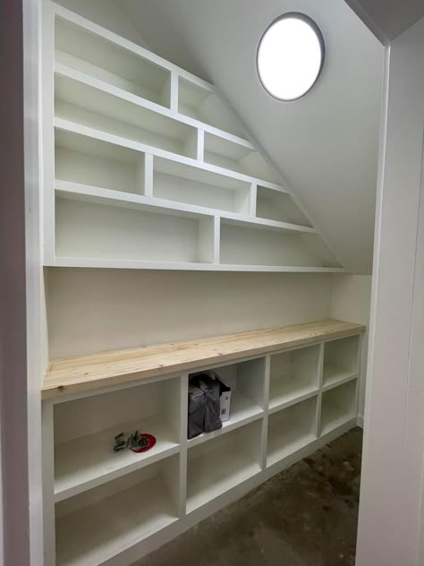 Under Stairs Storage From Back, Under Stairs Storage Closet Space, Under Stair Pantry Shelving Ideas, Pantry Ideas Under Stairs Small Spaces, Pantry Organization Ideas Under Stairs, Under The Stairs Linen Closet, Under Stairs Shelving Storage, Under Stairs Pantry Ideas Shelves, Pantry Shelves Under Stairs