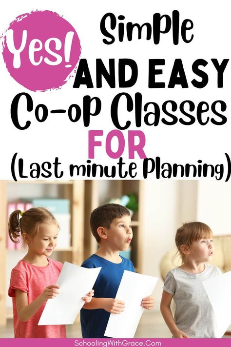 Trying to come up with a homeschool co-op class that doesn’t require a lot of prep or supplies can be difficult. Maybe you had a last-minute teacher cancellation or maybe you are the one that got recruited last minute to fill in a class and need some quick ideas. Or perhaps you just don’t have … Easy Homeschool Co-op Classes Read More » Homeschool Group Activity Ideas, High School Homeschool Co Op Ideas, Co Op Class Ideas Homeschool Preschool, Co Op Classes Ideas Elementary, Co-op Art Class Ideas, High School Co-op Class Ideas, Coop Class Ideas Homeschool, Preschool Co-op Class Ideas, Homeschool Coop Class Ideas Elementary