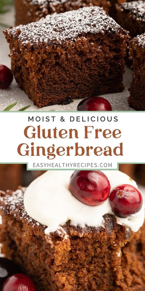 Gluten Free Gingerbread Cake, Gluten Free Cake Recipe, Winter Baking, Gluten Free Gingerbread, Gluten Free Holiday, No Gluten, Gluten Free Christmas, Gluten Free Bakery, Gluten Free Sweet