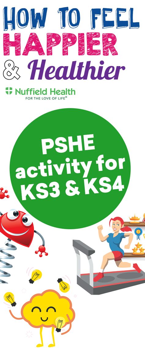 How to Feel Happier and Healthier – PSHE and nutrition activity for KS3 and KS4 Pshe Activities, How To Feel Happier, Nutrition Activities, Willow House, Feel Happier, Classroom Activity, Teacher Guides, Lesson Ideas, Health Lifestyle