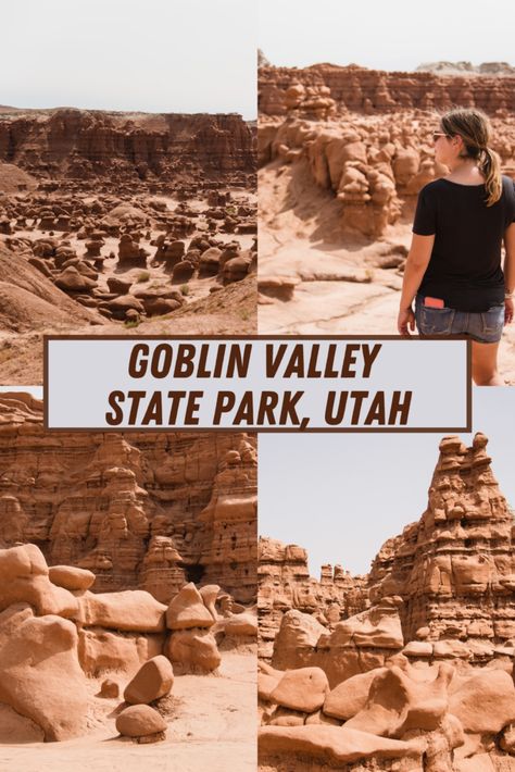 Goblin Valley State Park, Utah – Adventure Among the Hoodoos Goblin Valley State Park, Utah State Parks, Goblin Valley, Utah Adventures, Slot Canyon, Mountain Bike Trails, Arches National Park, Babymoon, Bike Trails