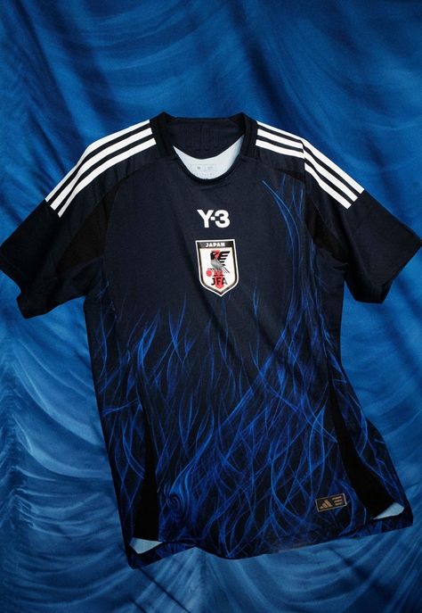 Y-3 and the Japan Football Association Unveil 24/25 Collaborative Collection - SoccerBible Football Trainer, Football Jersey Outfit, Men's Adidas (men), Sport Shirt Design, Sports Jersey Design, Jersey Outfit, Soccer Kits, Sports Uniforms, Football Tees