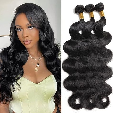 ❤ Body Wave Bundles Human Hair Quality: Natural Color Human Hair Bundles, Strong Double Machine Weft, Exquisite Top Weft, Tight and Neat, Full and Thick, Tangle Free and No Shedding. ❤ Hair Bundles Advantages: Can be Bleached, Stretched, Wear Comfortable, Can Be Dyed , Permed, Highlighted, Curled or Styled Suitable for Everyday, Styled As You Like, Can Last 1 Year with Proper Care. Brazilian Hair Bundles, Bouncy Hair, Human Hair Bundles, Body Wave Hair, Brazilian Virgin Hair, Bleached Hair, Hair Quality, Brazilian Human Hair, Black Natural Hairstyles