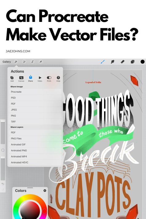 But is there a solution to use Vector Art in Procreate? Yes, I have a hack for this too. You can follow the below steps: To get it done, you’ll … The post Can Procreate Make Vector Files? appeared first on Jae Johns. Art Careers, Yes I Have, Get It Done, Procreate App, Graphic Design Tutorials, Perfect Image, Art Business, Design Tutorials, Getting Things Done