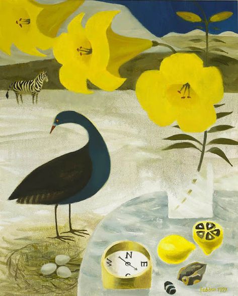 Julian Trevelyan, Mary Fedden, James Russell, Garden Paintings, Textile Collage, Naive Painting, Flower Mix, Bird Designs, Elephant Painting