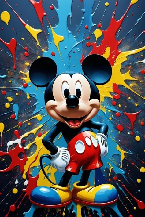 Mickey Mouse Photo, Mini Mickey Mouse, Mickey Und Minnie, Disney Pop Art, Mickey Mouse Wallpaper Iphone, Movie Bloopers, Minnie Mouse Pictures, Mickey Mouse Pictures, Abstract Art Images