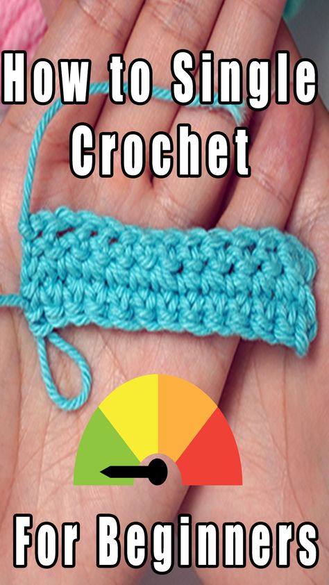 Learn how to start crochet with the single crochet stitch. We will go really slow so you can learn the single crochet stitch before moving onto fun crochet projects. Single Crochet For Beginners, Tie A Slip Knot, How To Start Crochet, How To Single Crochet, Start Crochet, Half Double Crochet Stitch, Slip Knot, Beginner Crochet, Fun Crochet