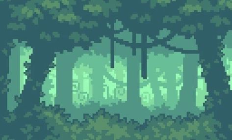 2d Game Background, Pixel Art Landscape, Piskel Art, Pixel Art Background, Arte 8 Bits, Cool Pixel Art, Forest Background, Computer Backgrounds, Pixel Art Games